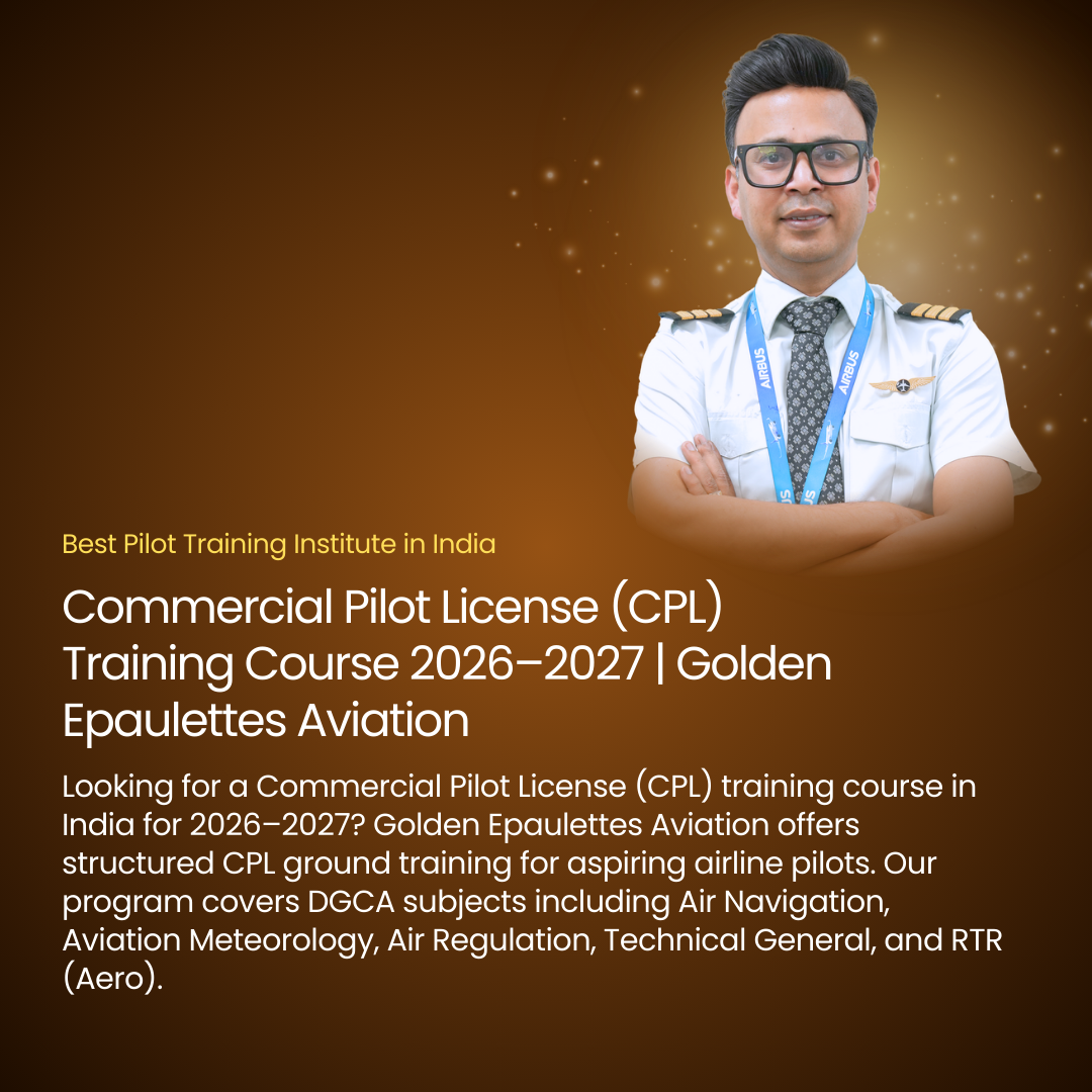 Commercial Pilot License (CPL) Training Course 2026–2027 | Golden Epaulettes Aviation